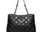 Pikowana torba Czarna SHOPPER ZARKA