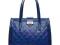Pikowana skórzana torba tote Kobalto SHOPPER ZARKA