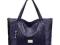 Duża pojemna torba Atramentowy SHOPPER ZARKA