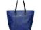 Trapezowa torebka - Niebieska SHOPPER ZARKA