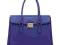 Torba brytyjska elegancja niebieski SHOPPER ZARKA