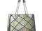 Stylowa kobieca torebka - Srebrna SHOPPER ZARKA