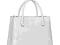 Modna torebka - Biała SHOPPER ZARKA