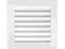 kratka kominkowa wentylacyjna 17x17 biała - KRAKÓW