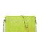 Pikowana skórzana kopertówka Zielona SHOPPER ZARKA