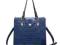 Trapezowa krokodylka Kobaltowy SHOPPER ZARKA