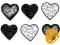 Drewniane serce w stylu paryskim VIVI GADE - 6 szt