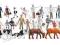 Ludzie i zwierzęta - 36 figurek, H0, Faller 153007