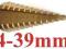 WIERTŁO STOPNIOWE CHOINKOWE STOŻKOWE HSS 4-39mm