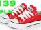 CONVERSE _-_ CZERWONE _-_  KRÓTKIE NISKIE _-_ 23