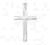 Srebrna zawieszka KRZYŻYK KRZYŻ