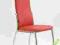 KRZESŁO METALOWE EKO-SKÓRA CZERWIEŃ K3 HALMAR
