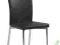 KRZESŁO METALOWE CZARNE K113 ECO-SKÓRA HALMAR