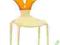 KRZESŁO POLIWĘGLANOWE K126 POMARAŃCZOWE HALMAR