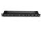 Patch panel 16 port 1U kat.6  ekranowany czarny