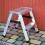 Drabina domowa aluminiowa dwustronna 2x2 PODEST