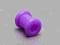 Kolczyk tunel piercing silikon fiolet purple 6mm