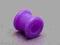 Kolczyk tunel piercing silikon fiolet purple 8mm