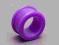 Kolczyk tunel piercing silikon fiolet purple 16mm