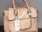 Beżowa Torebka Kuferek kufer Listonoszka SZTYWN