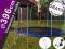 Trampolina Sportowa 396 cm z Siatką+Drabinka Kotwy
