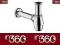 Hansgrohe Syfon butelkowy bidetowy 55213000