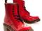 Dr. Martens Clemency czerwone lakier NOWE 38