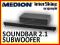 SOUNDBAR 2.1 90W RMS STEREO + SUBWOOFER BLUETOOTH