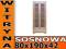 Witryna SOSNOWA 122 - 80x190x42 lite drewno SOSNA