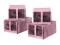 IKEA SKUBB PUDEŁKA NA BUTY 4 SZTUKI RÓŻOWE
