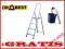 Drabina Domowa Aluminiowa 4-stopniowa+HAK - OKAZJA