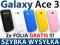 Guma na telefon do Samsung Galaxy Ace 3 +2x FOLIA