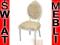 ŚWIAT MEBLI - KRZESŁO SELMA BIAŁE 75586, K06 K17