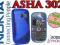 GUMA S-LINE TPU NOKIA ASHA 302 NIEBIESKI + FOLIA