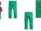 H&amp;M NOWE SPODNIE JEANS ZIELONY 110