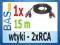 Kabel 2 wtyki RCA - 2 wtyki RCA 15m