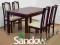 TANIO stół 80x120x150 + 4 krzesła SANDOW warszawa