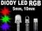 DIODY LED RGB  5MM 10MM 15 SZT  dioda 5 RODZAJÓW