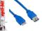 4World Kabel USB 3.0 AF- Micro BM 3.0m niebieski