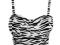 Deim Co bralet gorset top zebra j ASOS 36 S