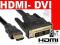 2 METRY KABEL HDMI-DVI v1.3b FULL HD GOLD 200 CM