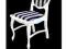 Krzesło drewniane Biale styl GLAMOUR Producent