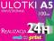 ULOTKI A5 150g DWUSTRONNE 100 szt WYSYŁKA 24h