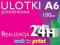 ULOTKI A6 150g JEDNOSTRONNE 100 szt WYSYŁKA 24h