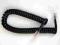 Kabel telefoniczny spiralny RJ9 - RJ9 Czarny 2m
