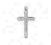 Srebrna zawieszka KRZYŻYK KRZYŻ