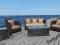 Meble ogrodowe technorattan zestaw Malibu