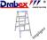 Drabiny drabina aluminiowa dwustronna 2x4 DRABEX