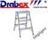 Drabiny drabina aluminiowa dwustronna 2x3 DRABEX