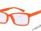 OKULARY Zerówki Damskie WAYFARER  NERDY pomarańcz